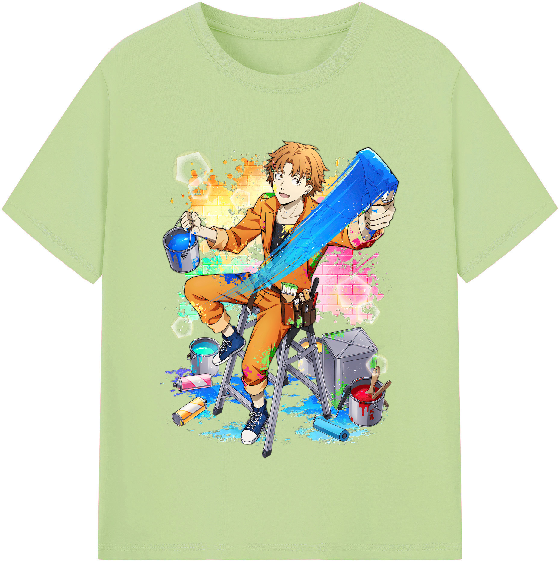 （画像用） 文豪ストレイドッグス Bungo Stray Dogs 綿100％半袖Tシャツ（フロントプリント）